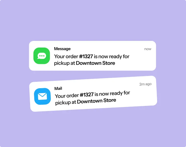 Customer notifications