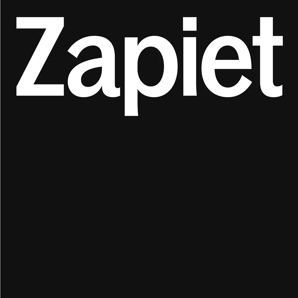 Zapiet primary logo on black background