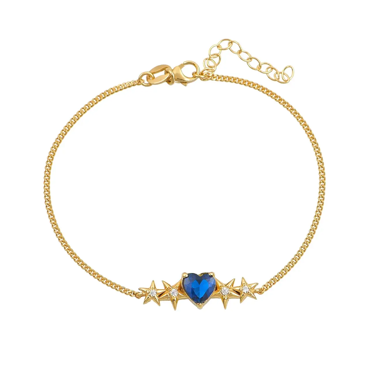 Heart and Stars Bracelet Blue £160.00 GBP
