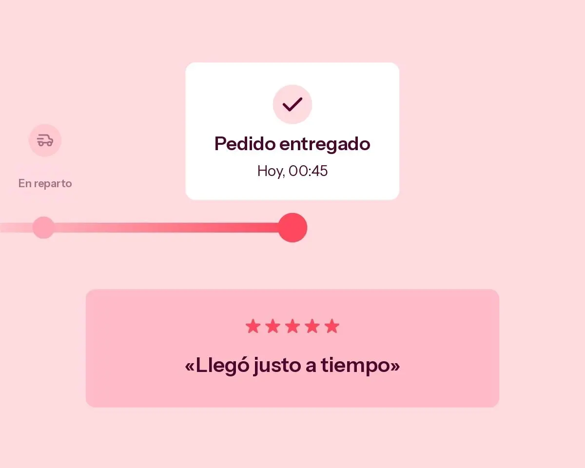 Order status & reviews widgets