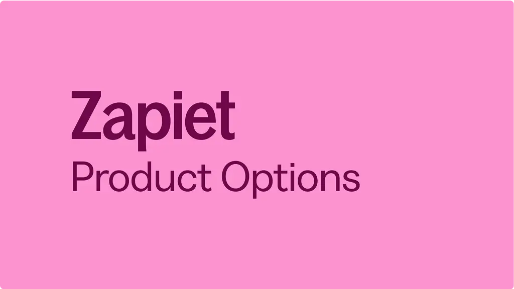 Product Options preview