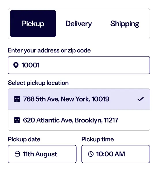 Cart widget