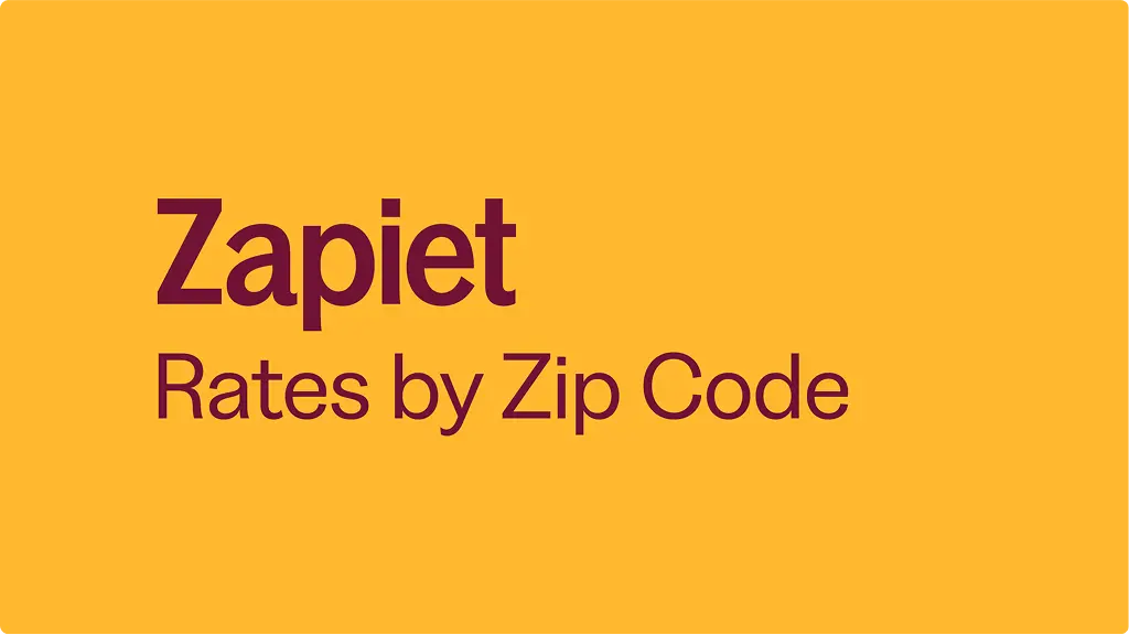 Rates by Zip Code preview
